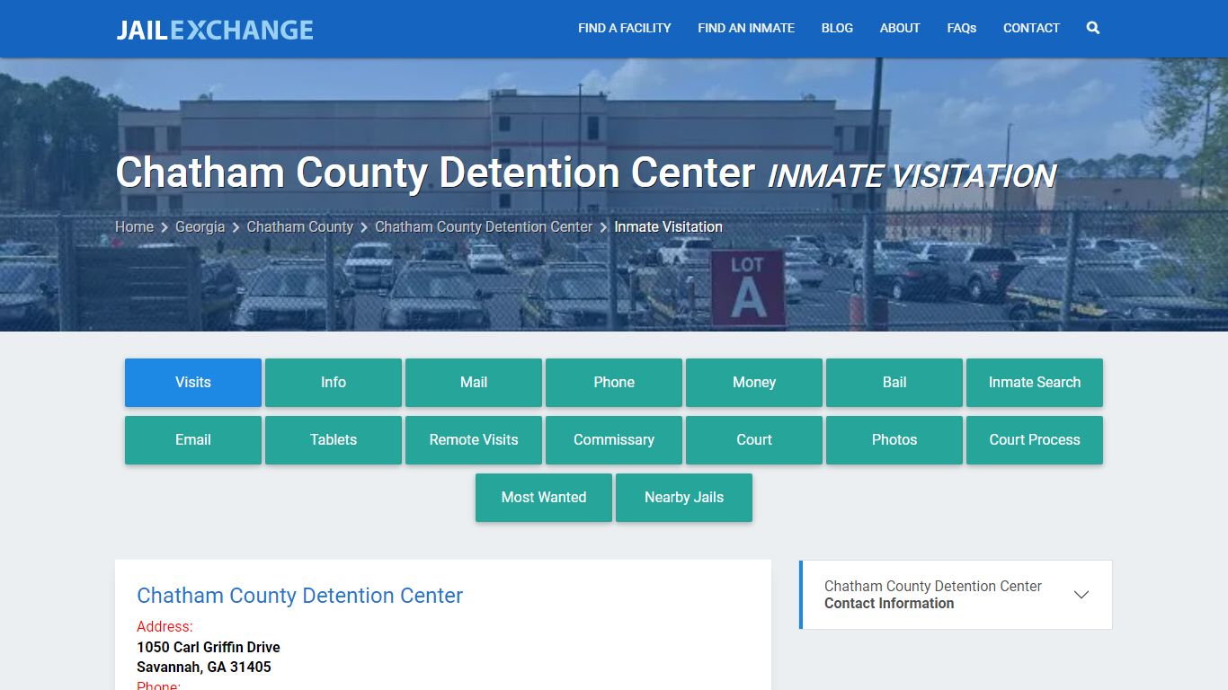 Inmate Visitation - Chatham County Detention Center, GA - Jail Exchange