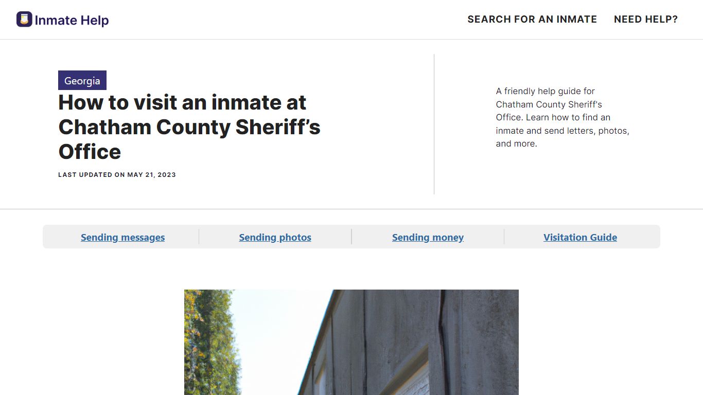 How to visit an inmate at Chatham County Sheriff’s Office